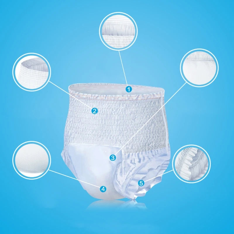 Disposable Adult Pull-Up Diapers (15-Pack)